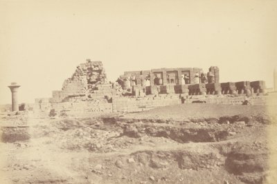 (vista general de Karnak incluyendo el paseo cubierto de Tothmes III) de Théodule Devéria